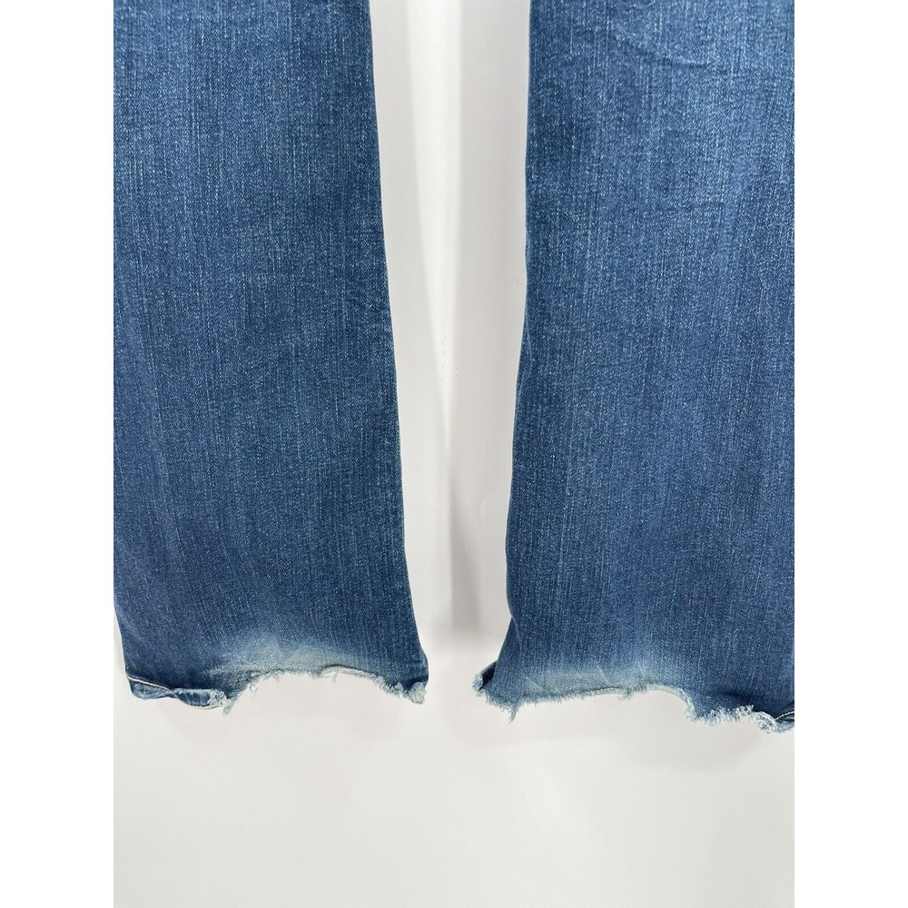 Chip & Pepper 28 Bootcut Jeans Women Blue Medium Wash Low Rise Distressed USA - Picture 7 of 9